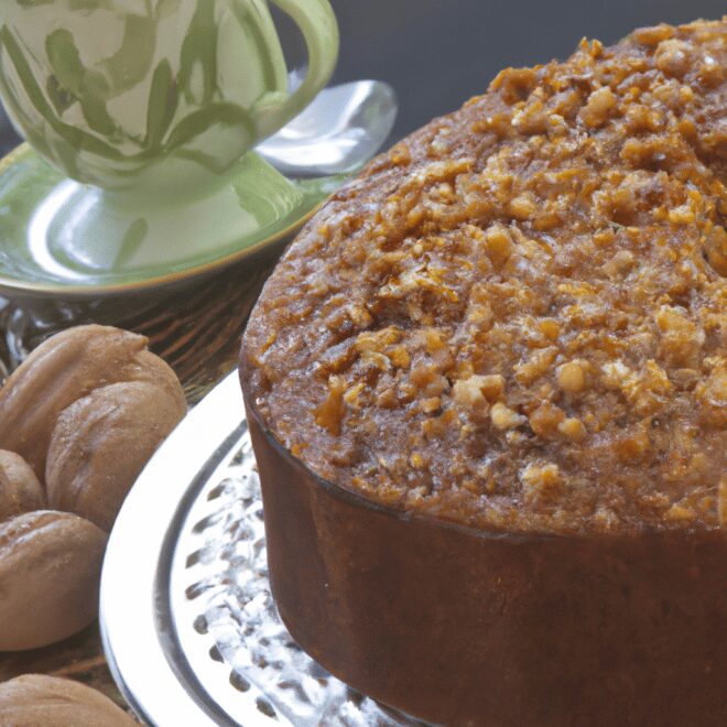 Receita de bolo de nozes Isamara Amancio: o bolo perfeito para o seu café da manhã!
