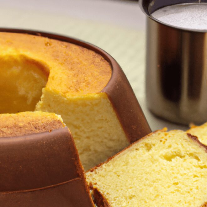 Receita de Bolo Pão de Ló com Água Quente