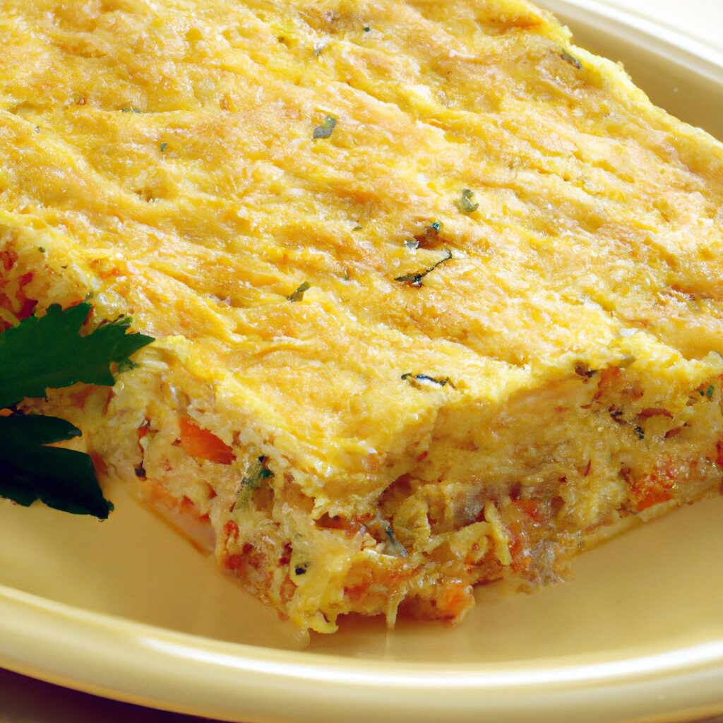 Receita de Bolo Salgado de Frango Simples