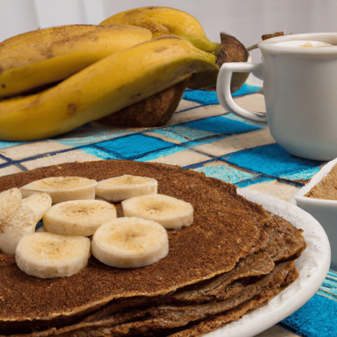Receita de panqueca de aveia e banana fit: Uma deliciosa e saudável receita para o café da manhã!
