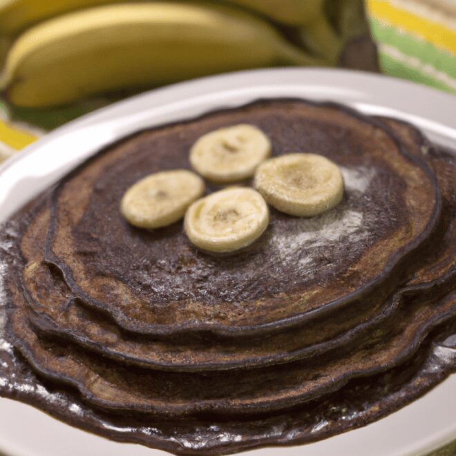 Receita de Panqueca de Banana Fit de Cacau