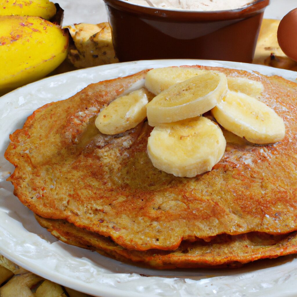 Receita de Panqueca de Banana, Ovo e Farinha de Aveia