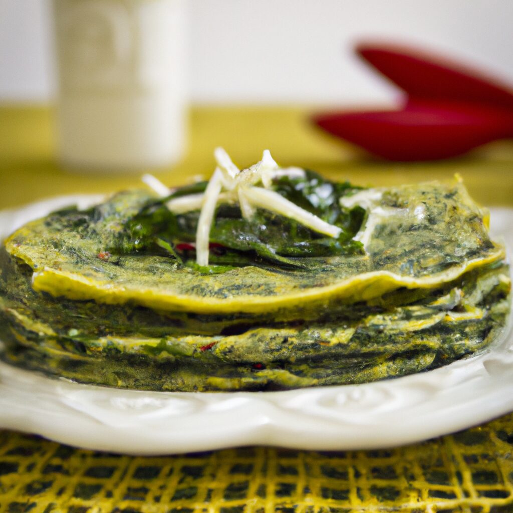 Receita de panquecas de espinafre com ricota: um prato delicioso para o café da manhã ou lanche da tarde!