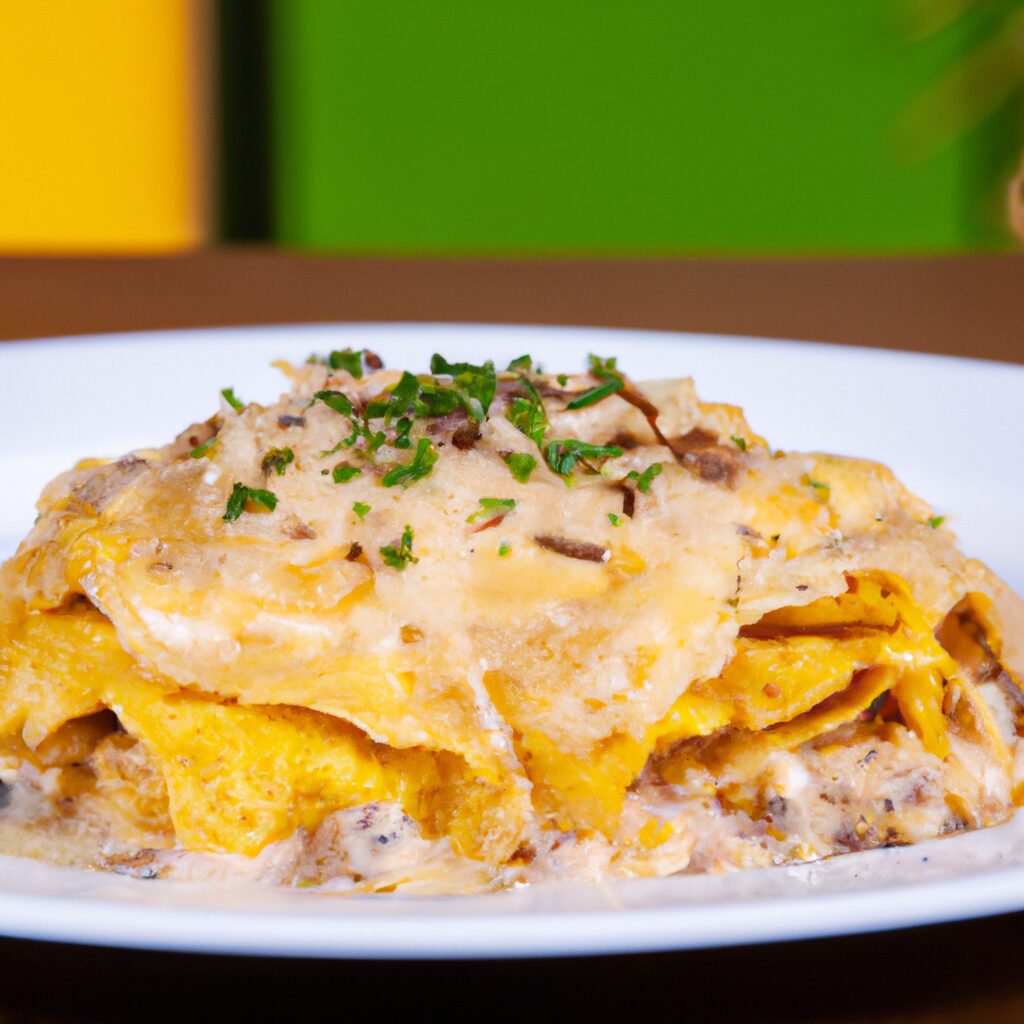 Receita de Panquecas de Frango com Macarrão