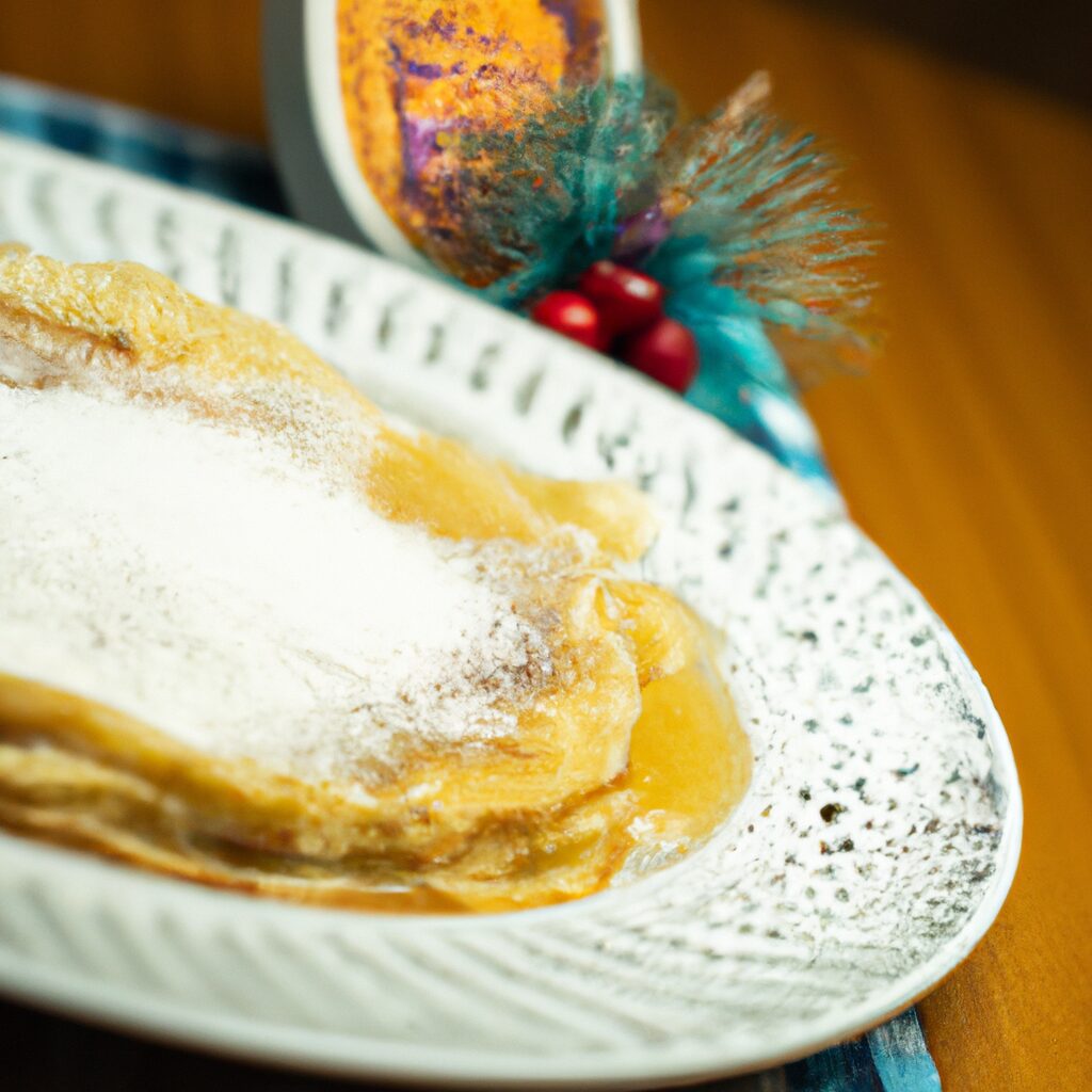 Receita de Panquecas de Frango com uma Pintada de Açúcar