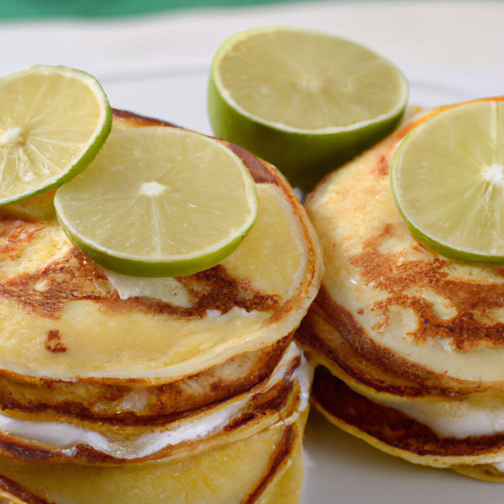Receita de Panquecas de Ricota e Limão