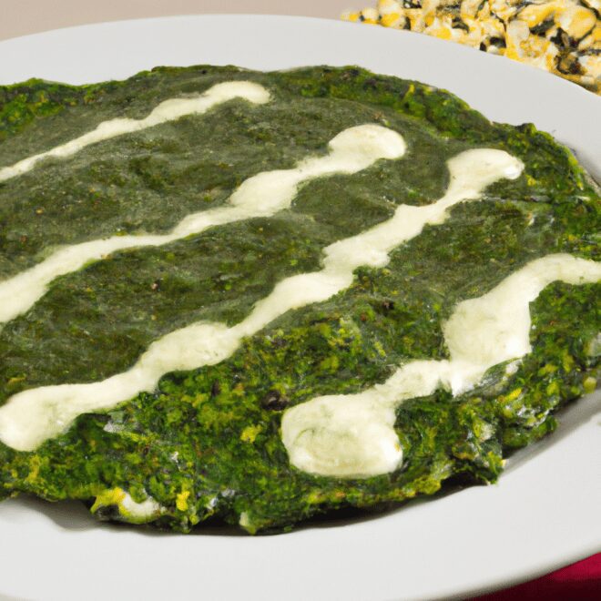 Receita de Panqueca de Espinafre com Molho Branco