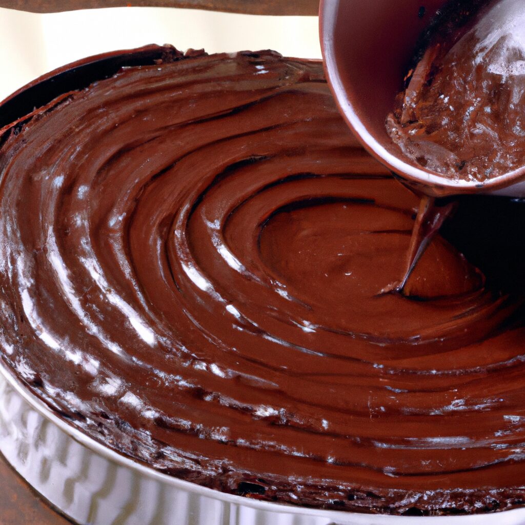 Receita para cobertura de bolo de chocolate simples