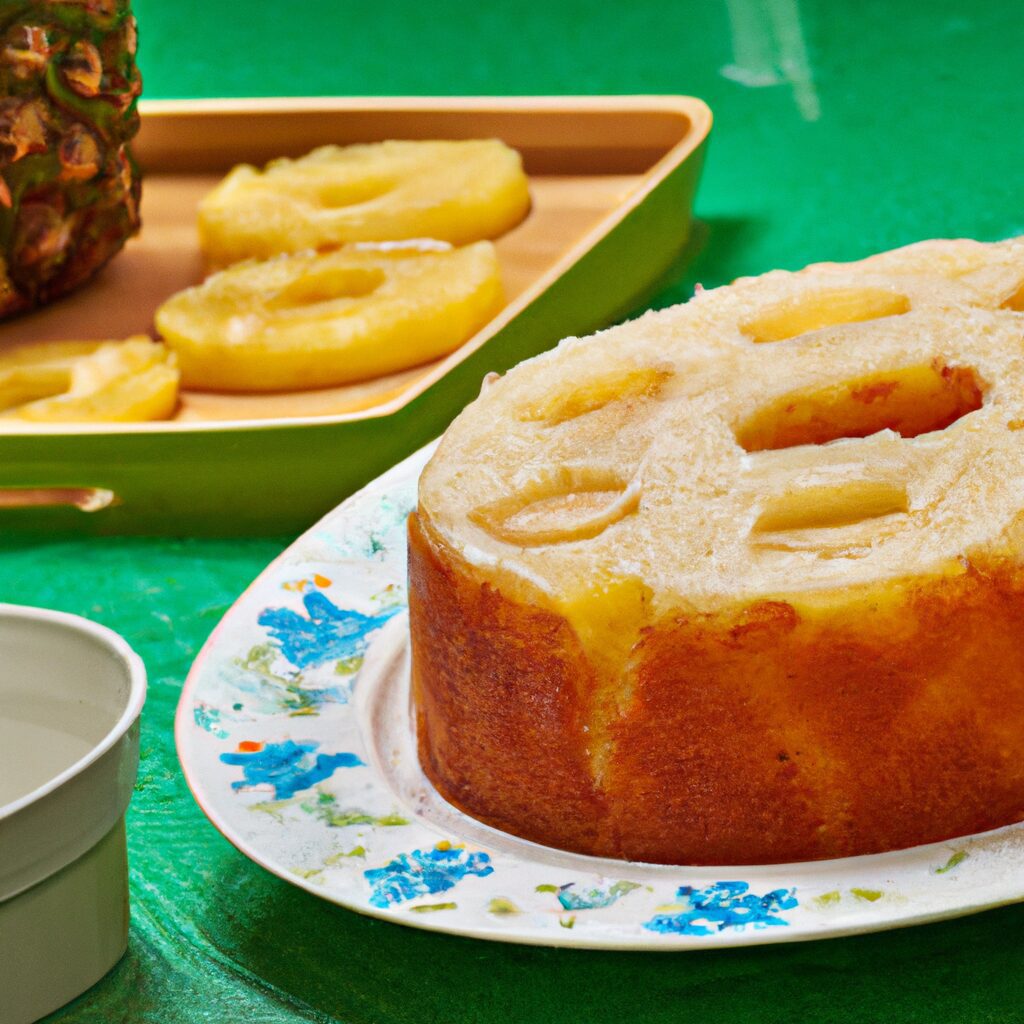 Receita de Bolo de Abacaxi Invertido da Ana Maria Braga