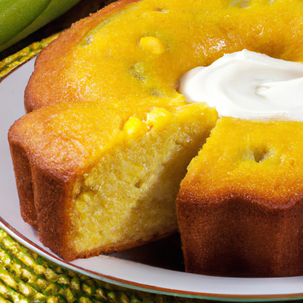 Receita de Bolo de Fuba com Milho Verde Cremoso