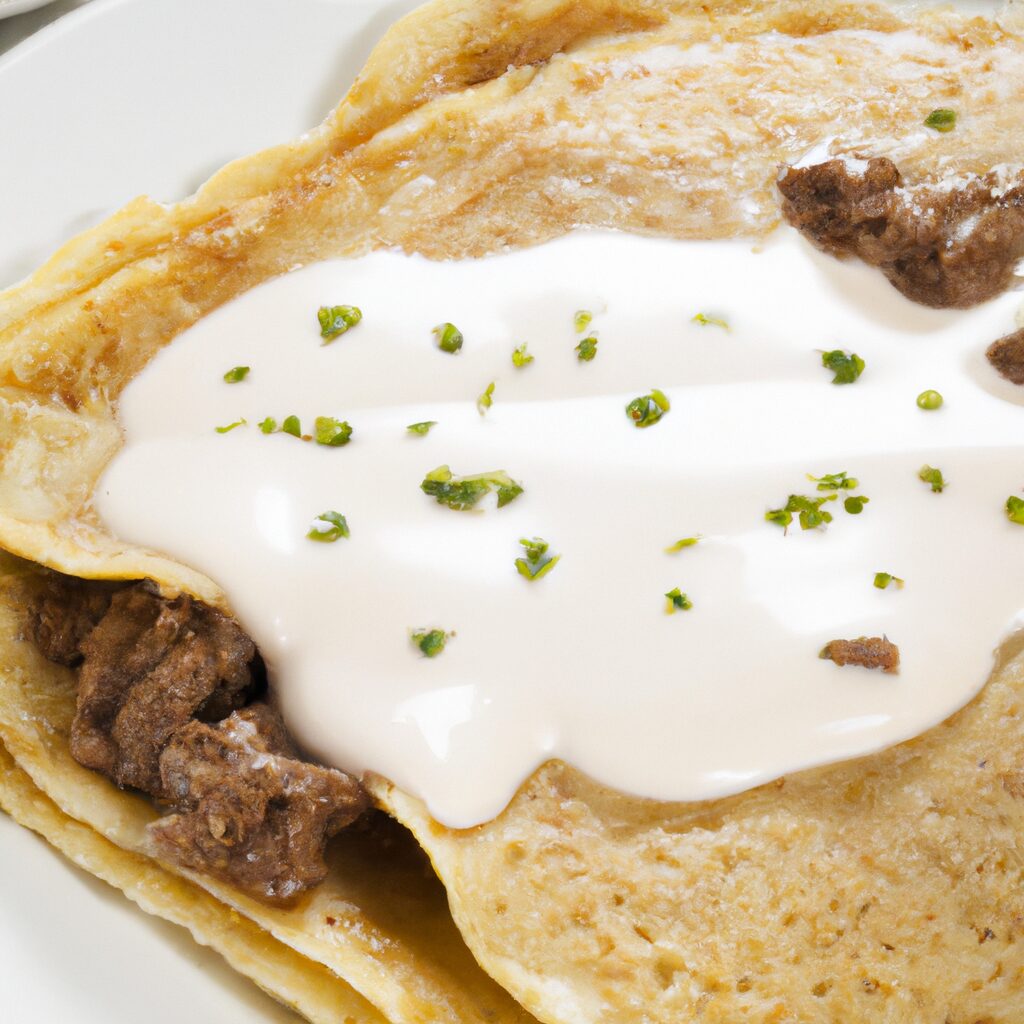 Receita de Panqueca de Carne Moida com Molho Branco Simples
