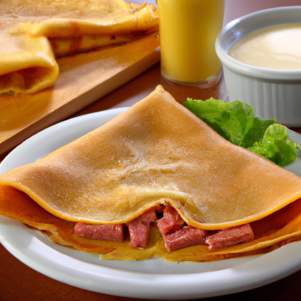 Receita de panqueca de trouxinha de carne seca com requeijão: a melhor receita para o seu café da manhã!