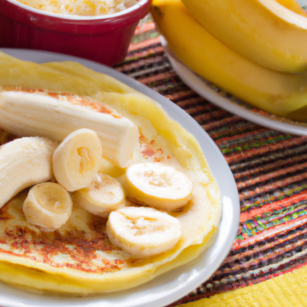 Receita de Panquecas de Banana e Queijo