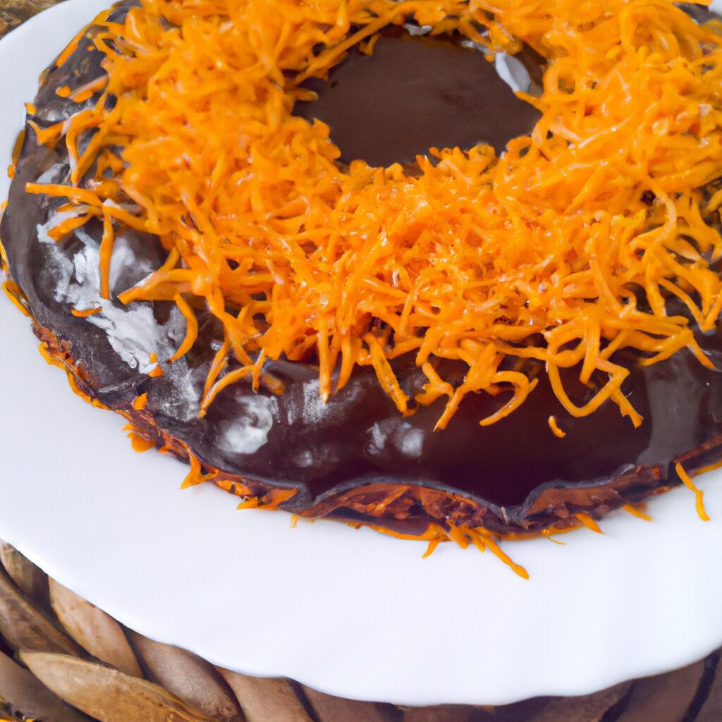Receitas faceis de bolo de coco: Bolo de cenoura com cobertura de chocolate