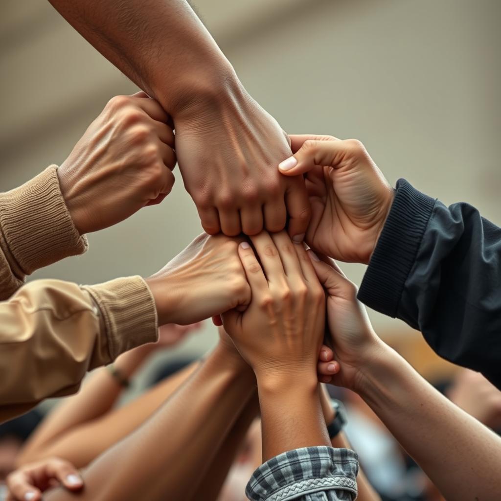 Representação da união entre diferentes causas