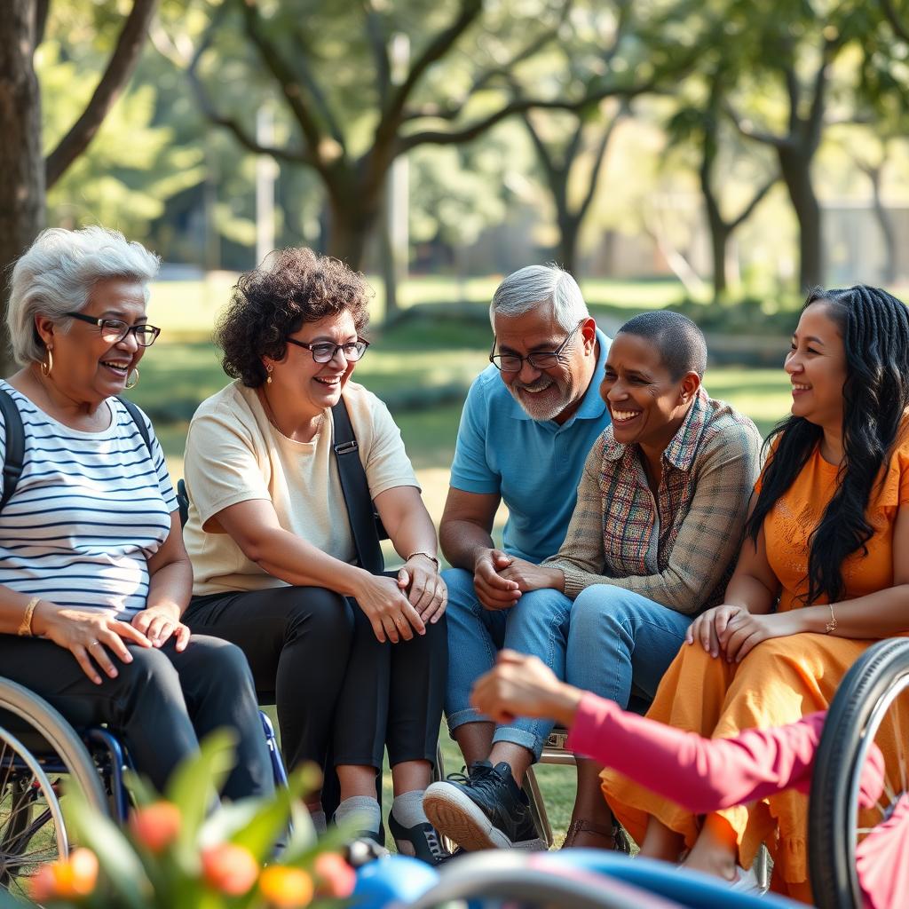 Representação artística de pessoas diversas se conectando e formando uma rede colorida.