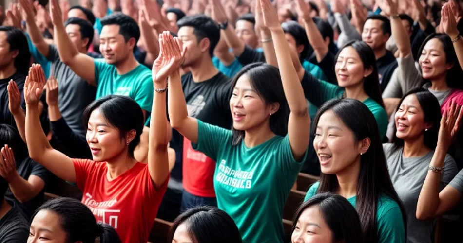 Fotos adoracao comunidade alegria