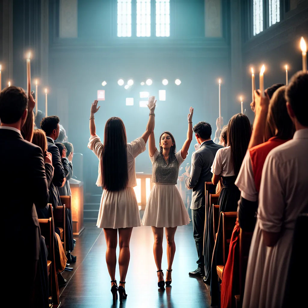 Fotos adoracao grupo cantando paz