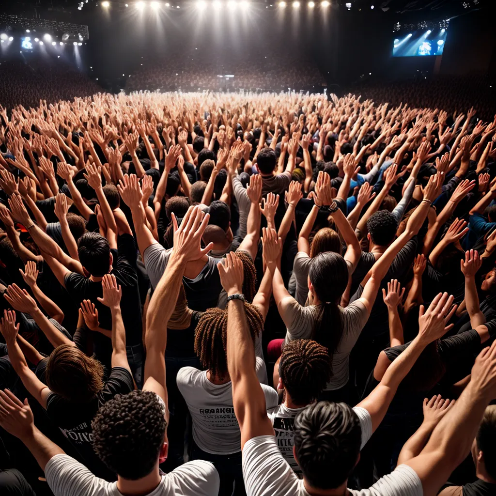 Fotos adoracao musica multidao transformacao