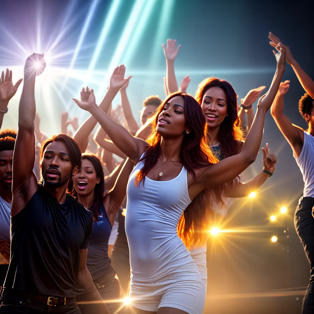 Fotos adoracao musica raios luz uniao