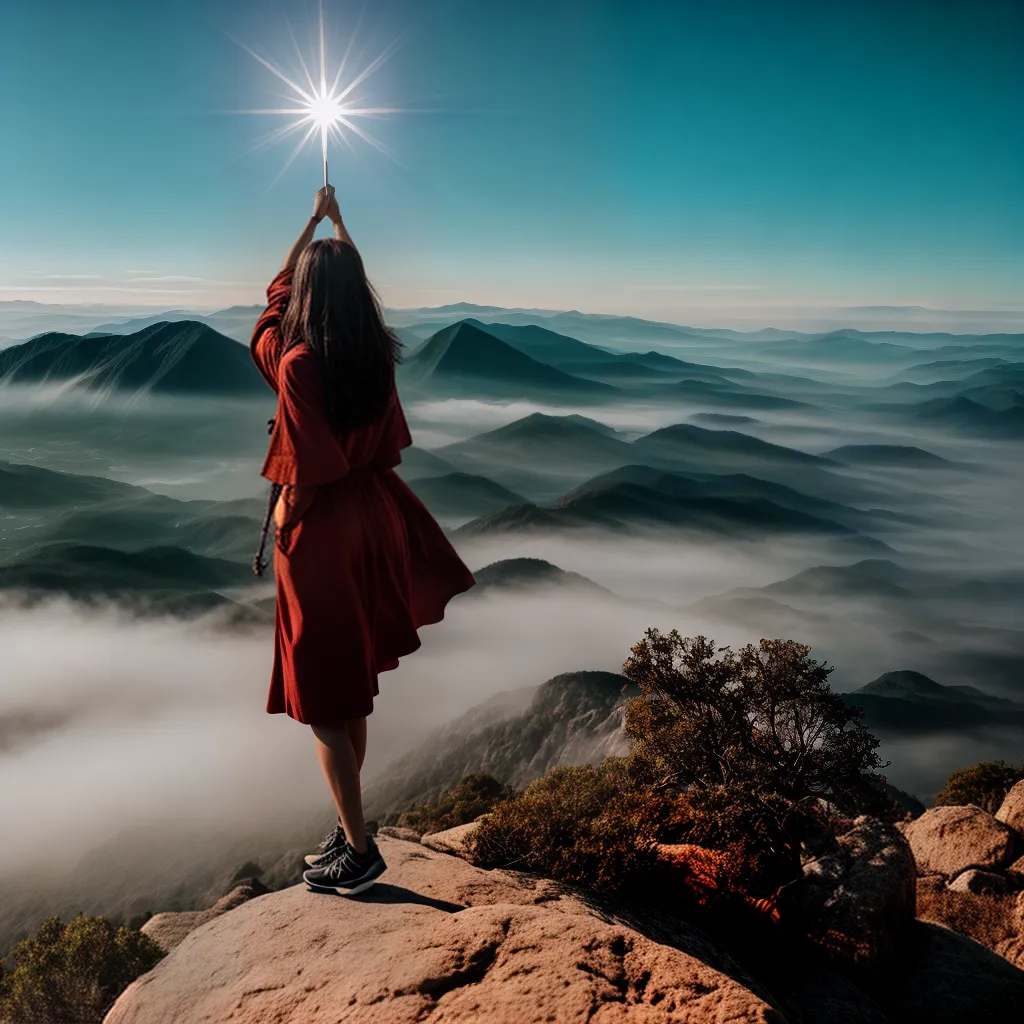 Fotos adoracao sol montanha bracos