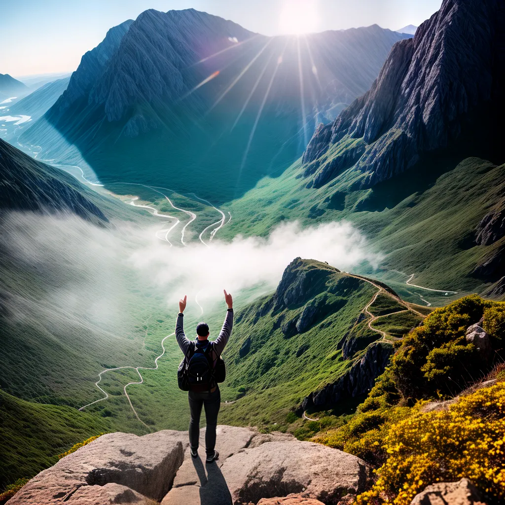 Fotos adoracao sol nascente montanha alegria