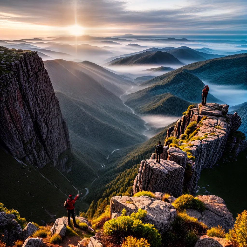 Fotos adoracao sol nascer montanha nuvens vitoria