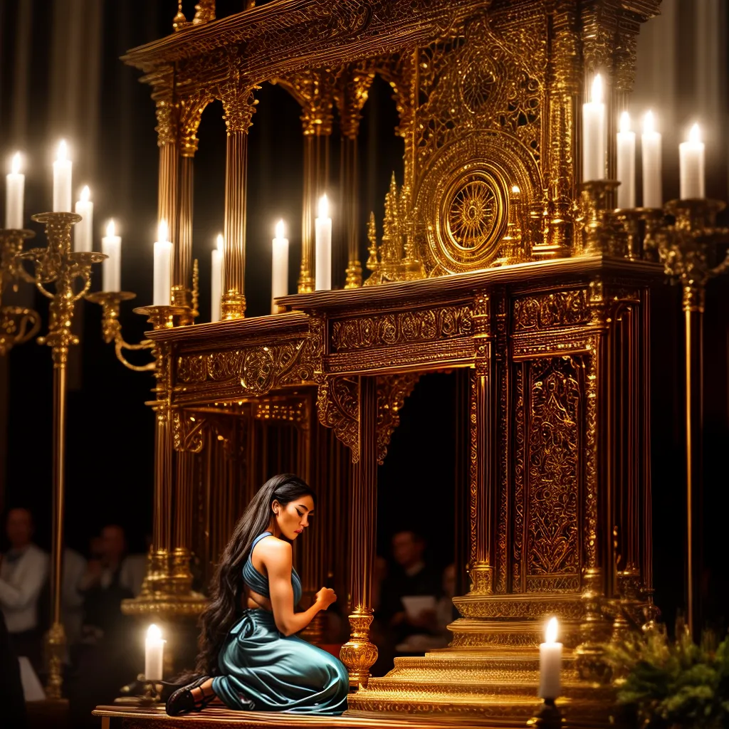 Fotos altar oracao luz velas detalhes