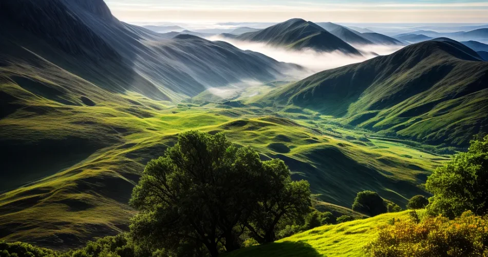Fotos amanhecer paz montanha bem aventurados