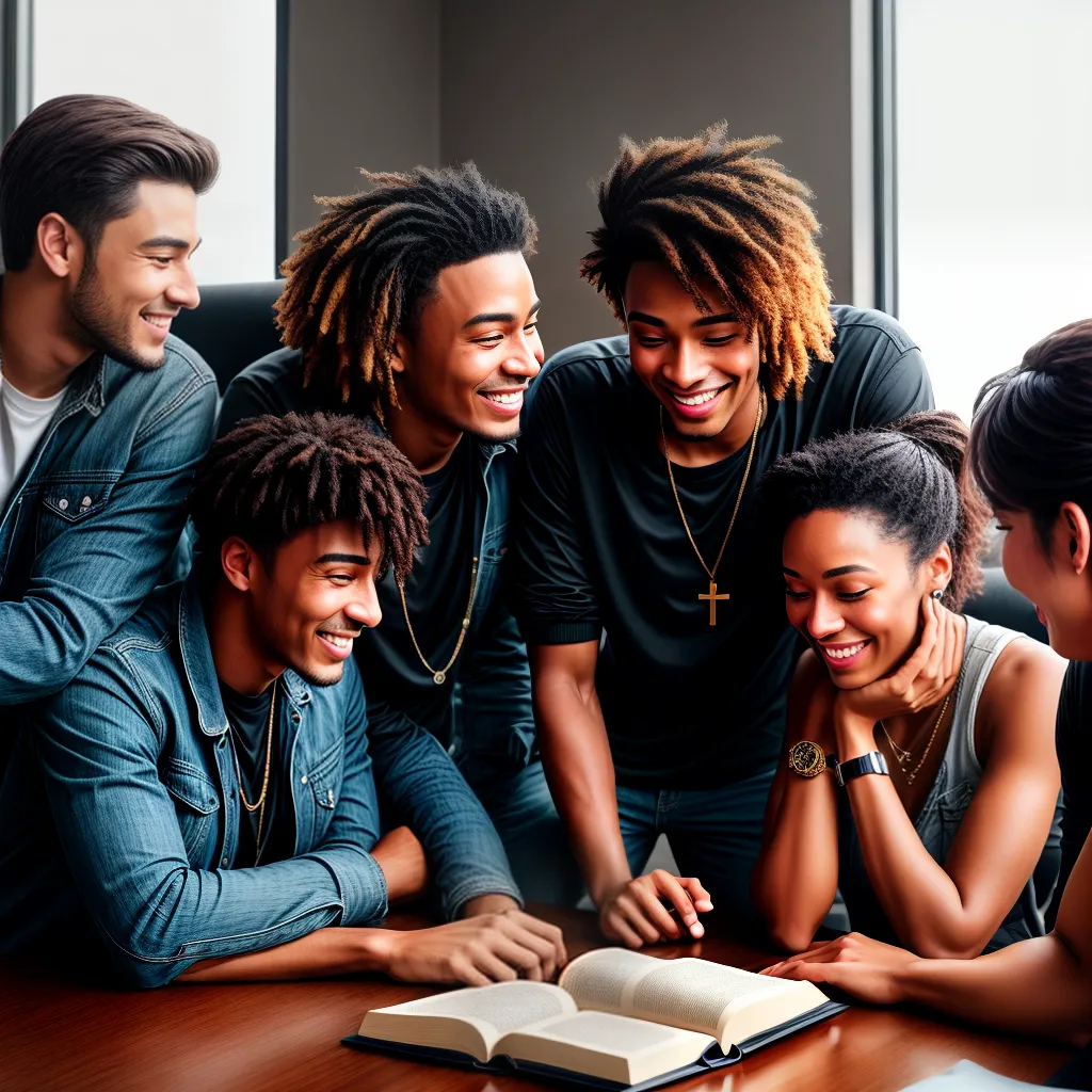 Fotos amigos conversa biblia adolescencia