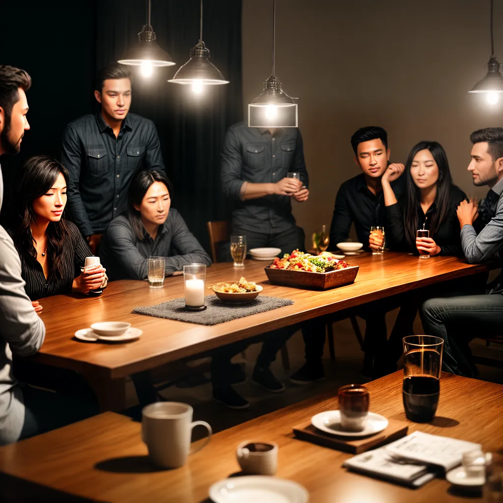 Fotos amigos jantar conversa fe amor