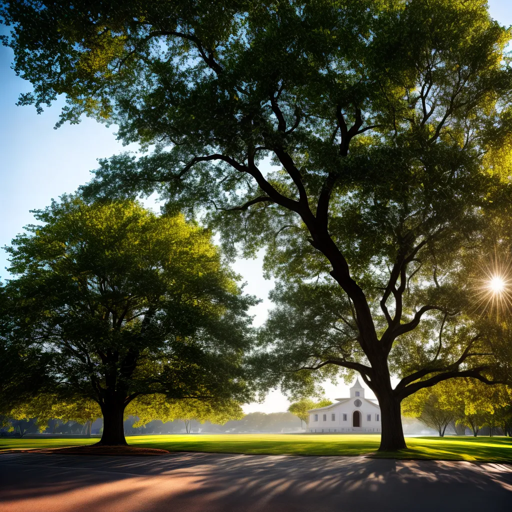 Fotos arvore igreja poda raizes sol