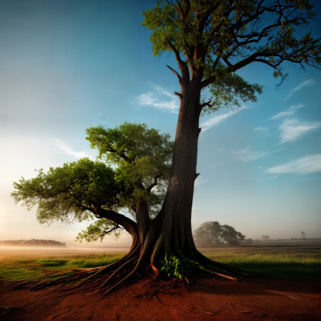 Fotos arvore raios resiliencia fe