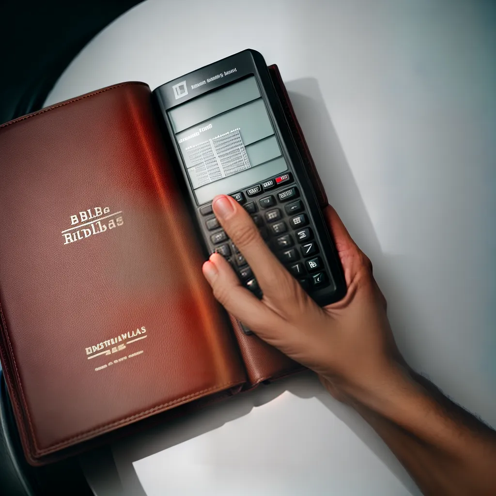 Fotos biblia calculadora financas