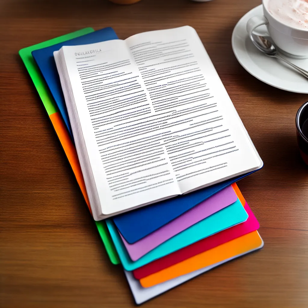 Fotos biblia notas coloridas divisorias