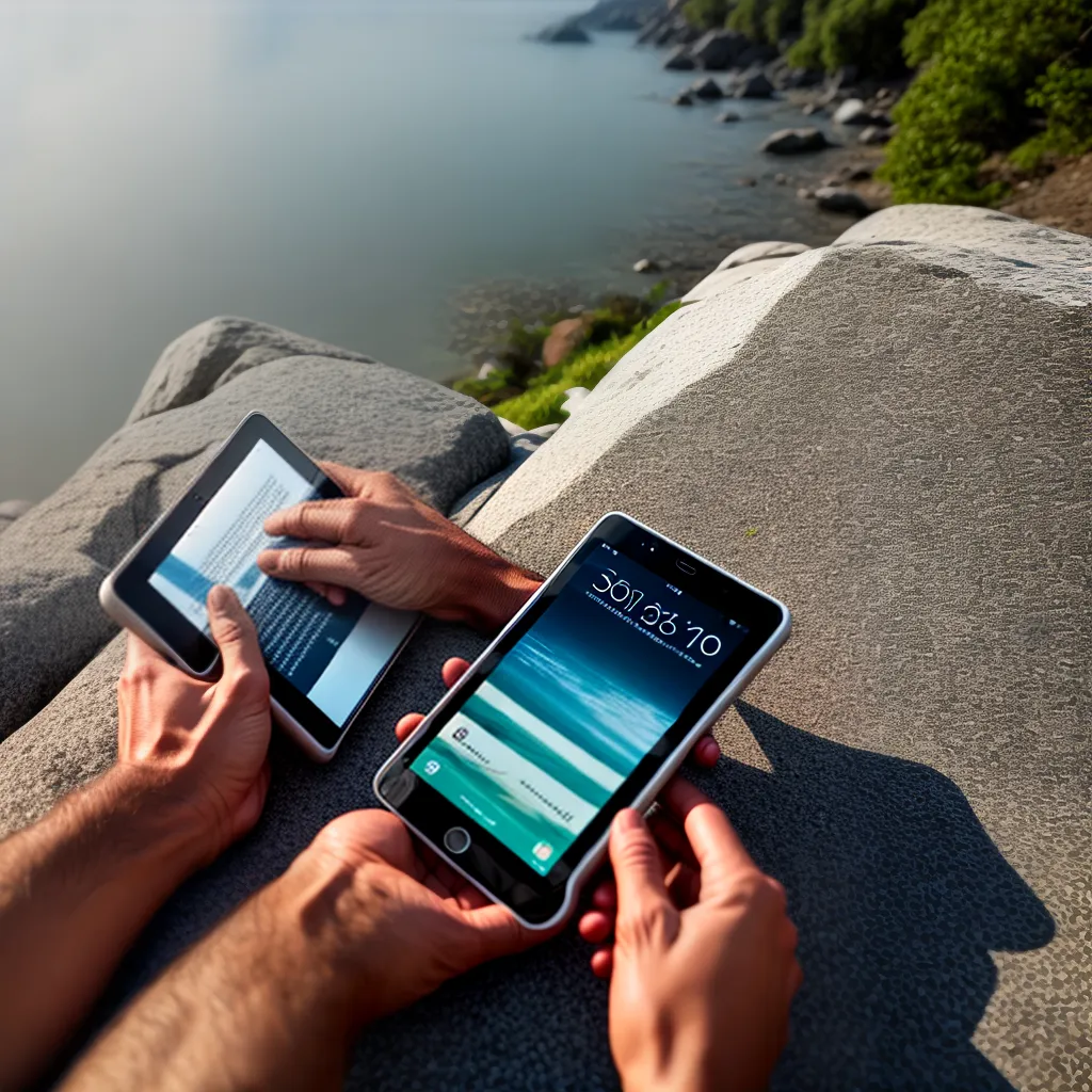 Fotos biblia tablet ar livre fe