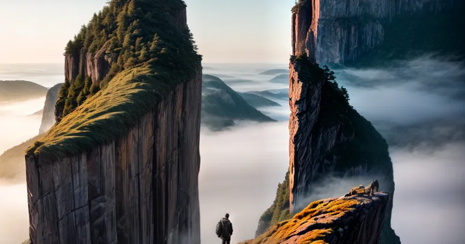 Fotos biblia vista cliff sol paisagem