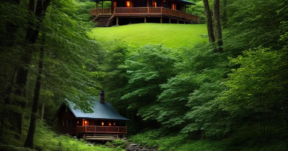 Fotos cabana floresta rede relaxar natureza