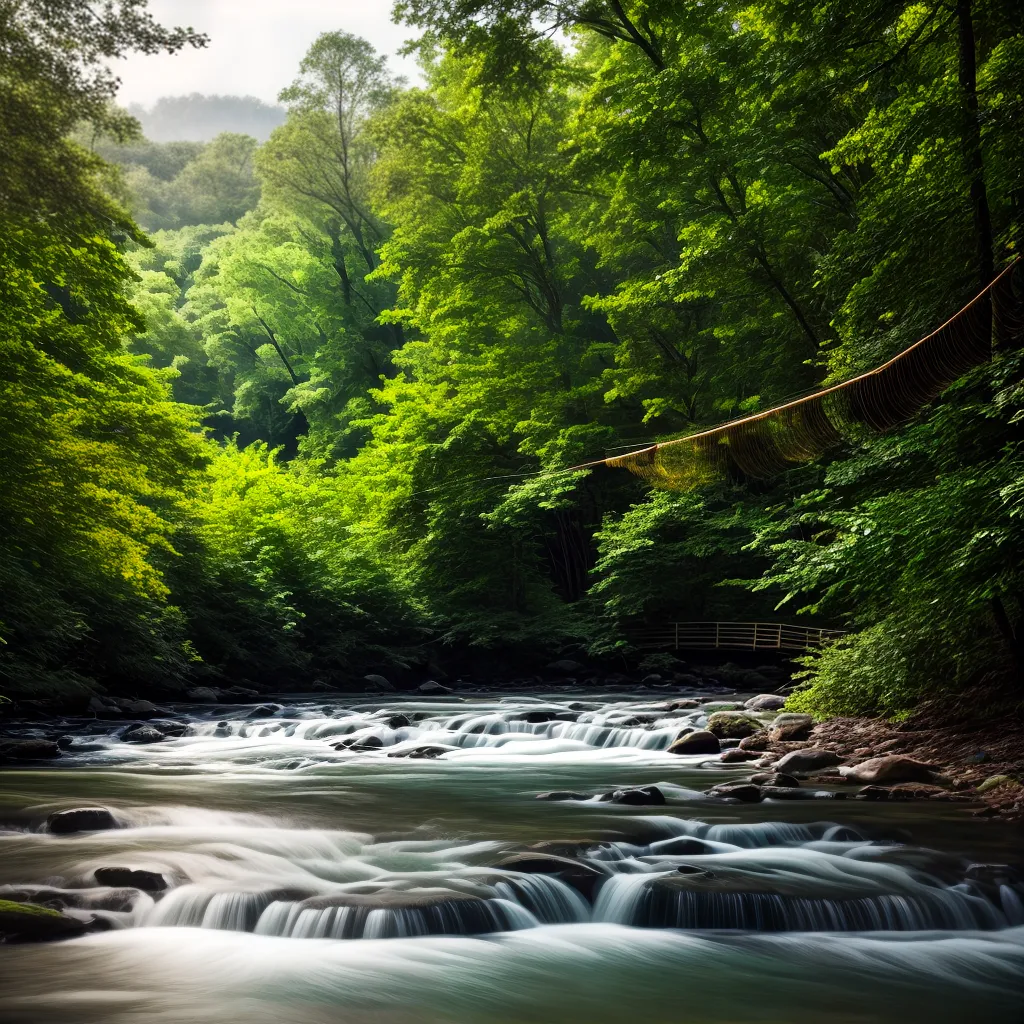 Fotos cabana rio arvores paz descanso
