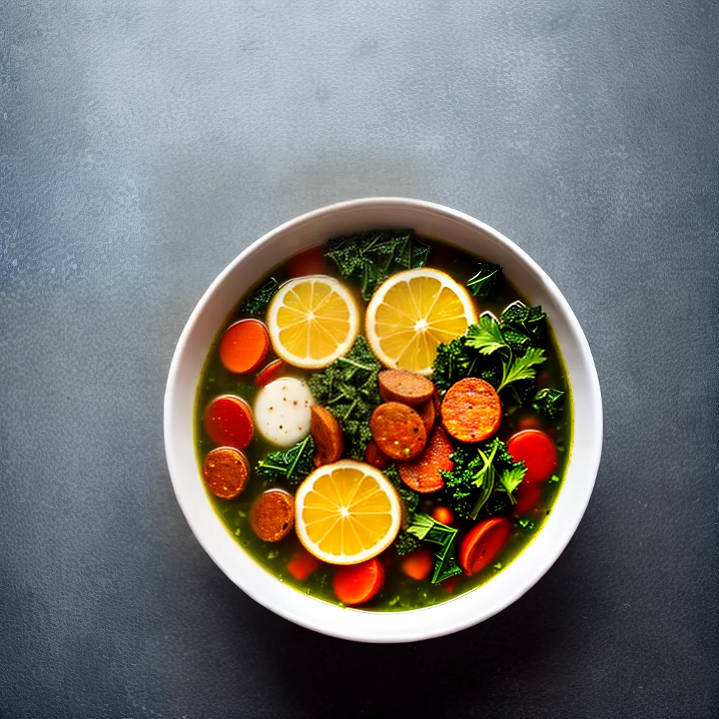 Fotos caldo verde sopa pao crusty