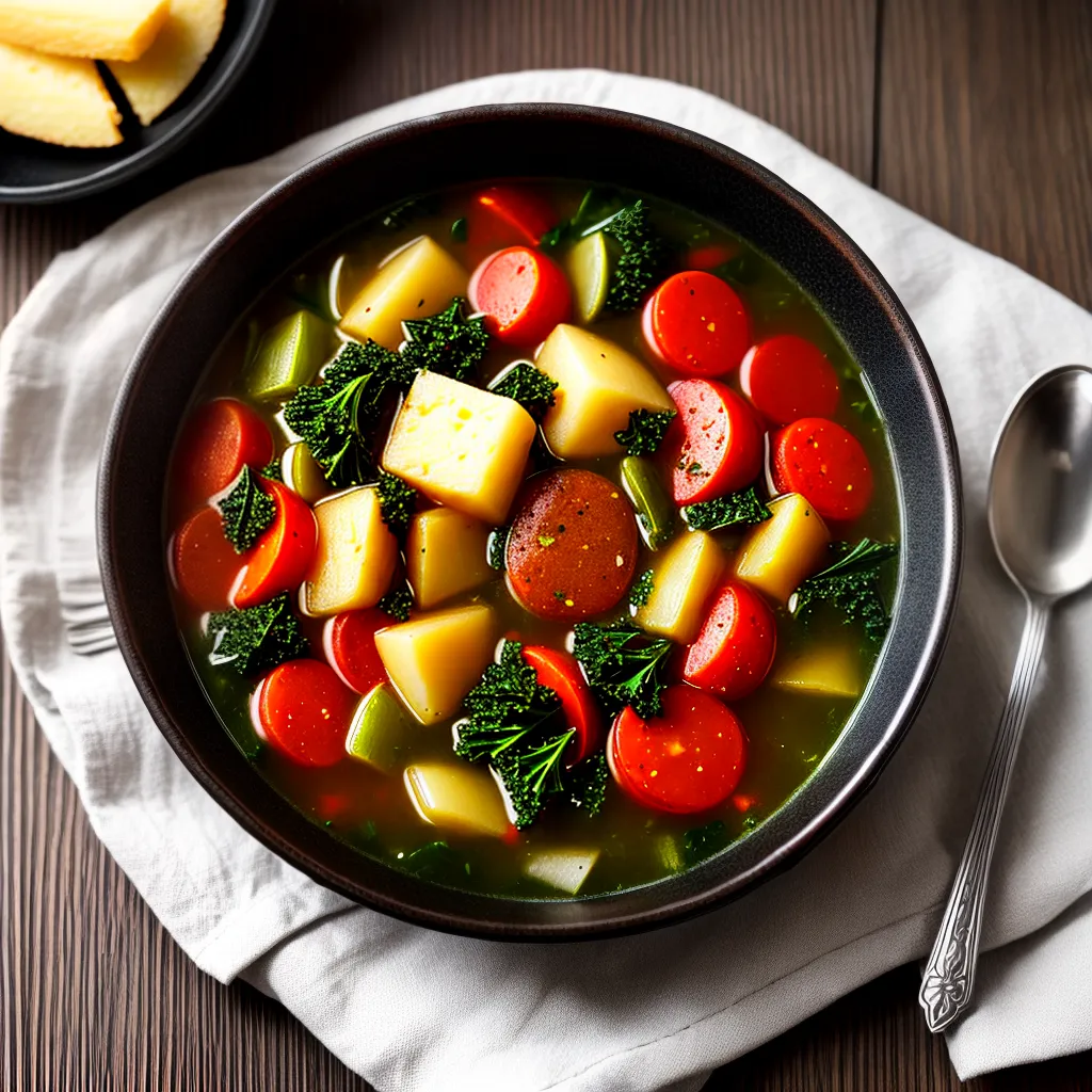 Fotos caldo verde sopa portuguesa palito