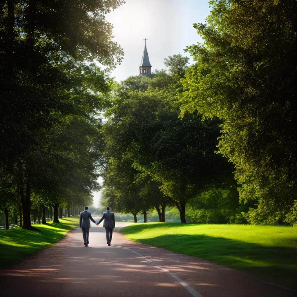 Fotos caminhada casal verde igreja cruz