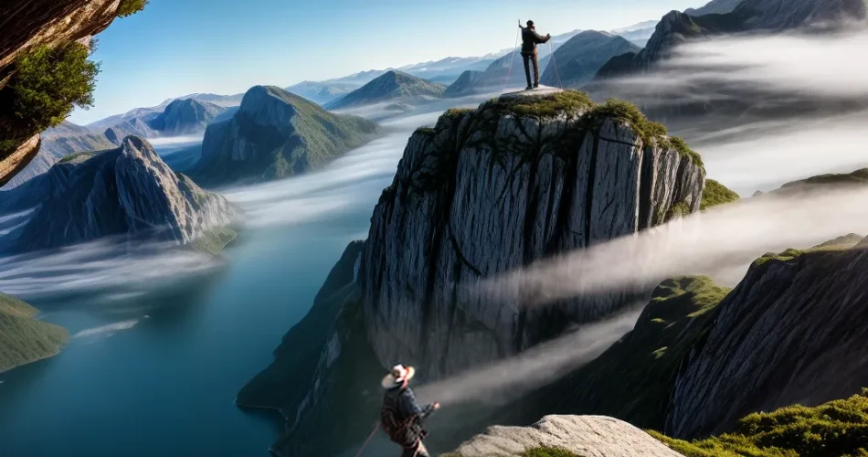 Fotos caminhada equilibrio fe crista