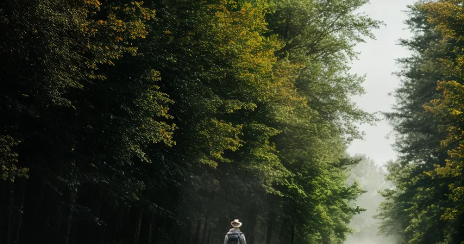 Fotos caminhada solitaria natureza contemplacao