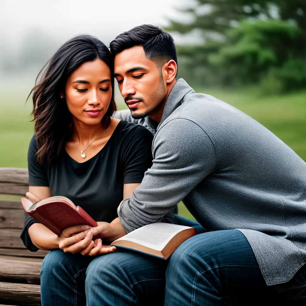 Fotos casal biblia compromisso