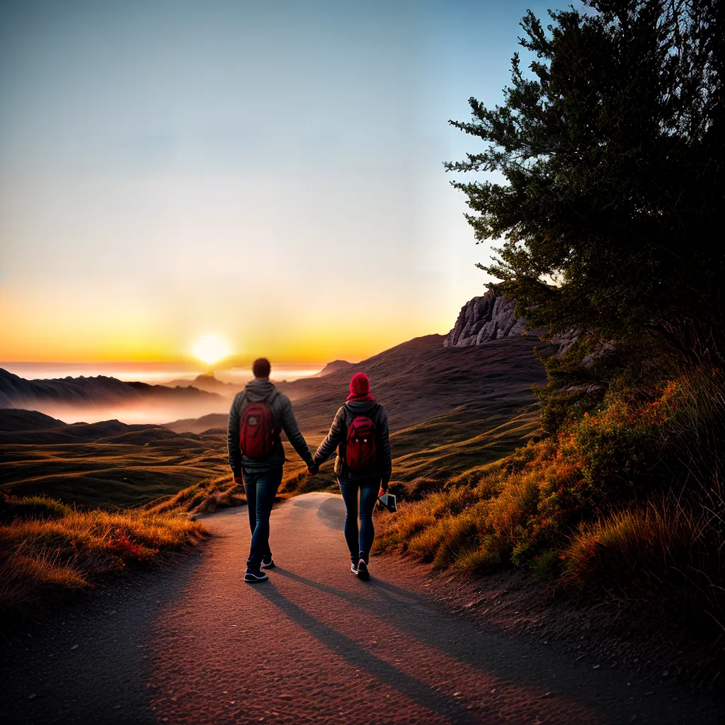 Namoro cristão: como cultivar um relacionamento saudável e cheio de esperança. 8 Fotos casal caminhada por do sol amor 1