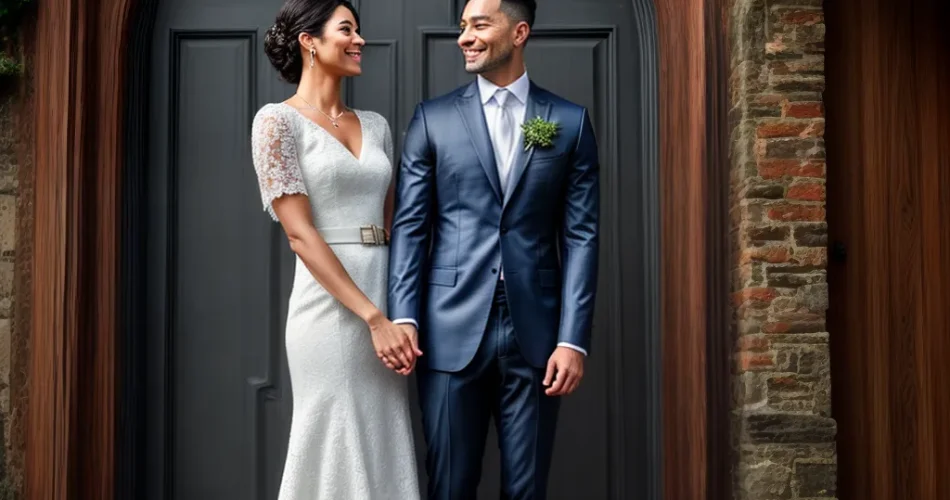 Fotos casal igreja compromisso fe crista