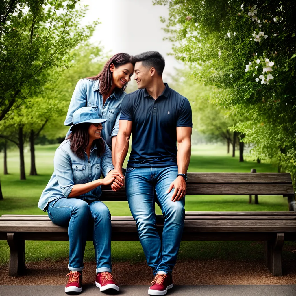 Fotos casal parque sorriso amor