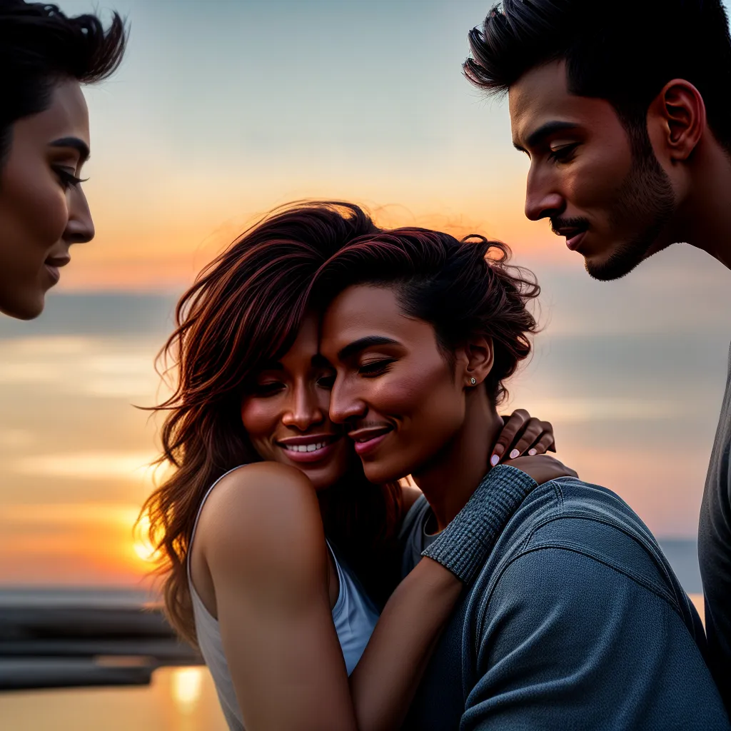 Fotos casal por do sol amor