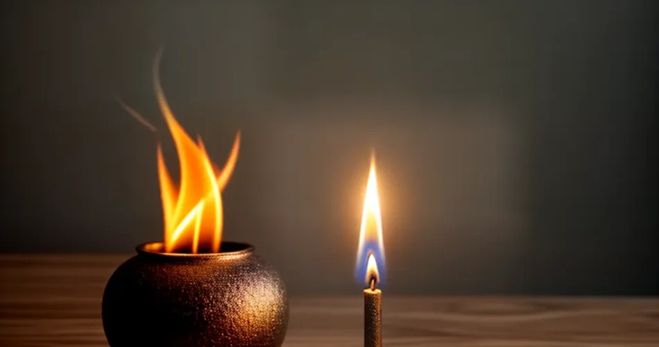 Fotos chama espiritual fervor foco